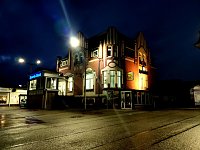 Bild: Peter Blei unterwegs im abendlichen Nordhausen
