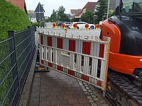 Bild: Verlassene Baustelle am Buchholzer Weg