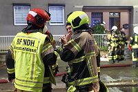 Bild: Schornsteinbrand in der Bochumer Stra&szlig;e