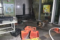 Bild: Feuerwehren im Einsatz an der Atrium-Passage