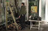 Bild: Feuerwehren im Einsatz an der Atrium-Passage