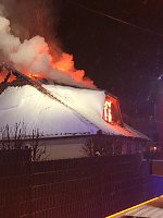 Bild: Dachstuhlbrand in Leimbach