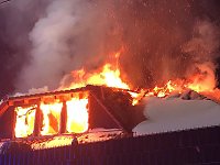 Bild: Dachstuhlbrand in Leimbach
