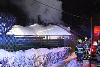 Bild: Dachstuhlbrand in Leimbach