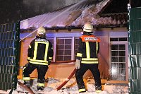 Bild: Dachstuhlbrand in Leimbach