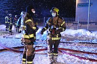 Bild: Dachstuhlbrand in Leimbach