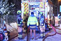 Bild: Dachstuhlbrand in Leimbach