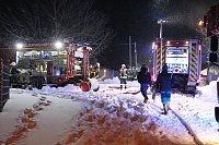 Bild: Dachstuhlbrand in Leimbach