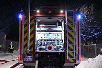 Bild: Dachstuhlbrand in Leimbach