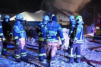 Bild: Dachstuhlbrand in Leimbach