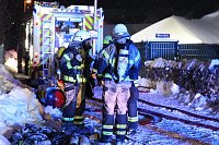 Bild: Dachstuhlbrand in Leimbach