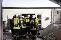 Bild: Dachstuhlbrand in Leimbach