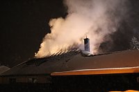Bild: Dachstuhlbrand in Leimbach