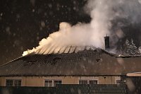 Bild: Dachstuhlbrand in Leimbach