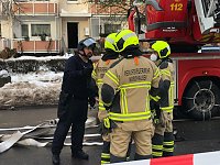 Bild: Gro&szlig;einsatz von Polizei und Rettungskr&auml;ften