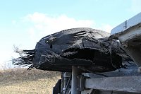 Reifenplatzer führt zu Unfall Bild: Reifenplatzer führt zu Unfall