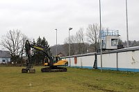Bild: Abriss der Sprecherkabine im AKS