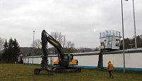 Bild: Abriss der Sprecherkabine im AKS
