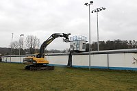 Bild: Abriss der Sprecherkabine im AKS