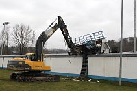 Bild: Abriss der Sprecherkabine im AKS