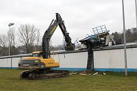 Bild: Abriss der Sprecherkabine im AKS