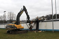Bild: Abriss der Sprecherkabine im AKS