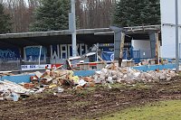 Bild: Ausblick &uuml;ber die abgerissene Trib&uuml;ne