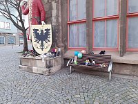 Bild: Protestaktion vorm Nordh&auml;user Rathaus