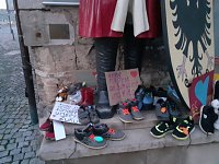 Bild: Protestaktion vorm Nordh&auml;user Rathaus