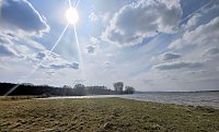 Bild: Peter Blei unterwegs am Stausee Kelbra