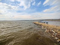 Bild: Peter Blei unterwegs am Stausee Kelbra