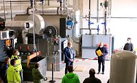 Bild: Inbetriebnahme Heizhaus