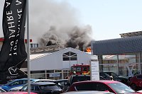 Bild: Brand eines Autohauses bei Nordhausen
