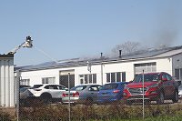 Bild: Brand eines Autohauses bei Nordhausen