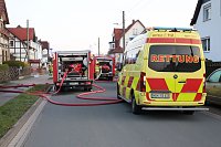 Bild: Geb&auml;udebrand in Woffleben