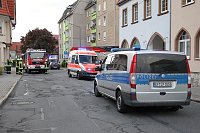 Bild: Gleich zwei Eins&auml;tze hatte die Feuerwehr gestern in Bleicherode zu absolvieren