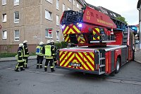 Bild: Gleich zwei Eins&auml;tze hatte die Feuerwehr gestern in Bleicherode zu absolvieren