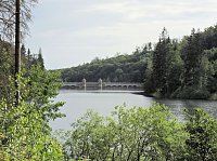 Bild: An der Neust&auml;dter Staumauer 