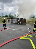 Bild: Feuerwehreinsatz auf der M&uuml;lldeponie Nentzelsrode