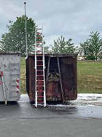 Bild: Feuerwehreinsatz auf der M&uuml;lldeponie Nentzelsrode