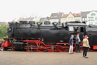 Wieder Dampf auf dem Kessel - seit heute kann man mit der HSB von Nordhausen aus wieder auf den Brocken fahren Bild: Wieder Dampf auf dem Kessel - seit heute kann man mit der HSB von Nordhausen aus wieder auf den Brocken fahren