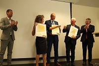 Es ist geschafft: das Oberstufengebäude des Humboldt-Gymnasiums wurde heute Nachmittag offiziell seiner Bestimmung übergeben Bild: Es ist geschafft: das Oberstufengebäude des Humboldt-Gymnasiums wurde heute Nachmittag offiziell seiner Bestimmung übergeben