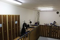 Bild: Damenumkleide im Treppenhaus 