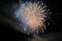 Bild: Feuerwerk am Martinsabend in Nordhausen