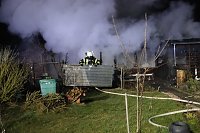 Bild: Gartenlaubenbrand in Nordhausen 