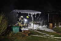 Bild: Gartenlaubenbrand in Nordhausen 