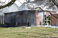 Garagenbrand in Werther Bild: Garagenbrand in Werther