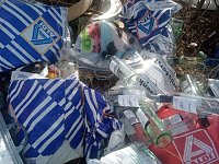 Müllfund auf dem Weg nach Bielen Bild: Müllfund auf dem Weg nach Bielen