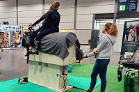 Bild: Peter Blei unterwegs auf der "Partner Pferd" in Leipzig