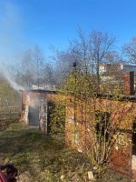 Starke Rauchentwicklung auf dem Gelände des alten Gaswerks rief gestern die Feuerwehr auf den Plan Bild: Starke Rauchentwicklung auf dem Gelände des alten Gaswerks rief gestern die Feuerwehr auf den Plan